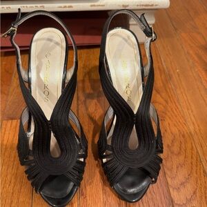 Caparros Black Women's Heeled Sandals